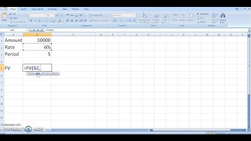 Find Future Value Using Excel Function FV
