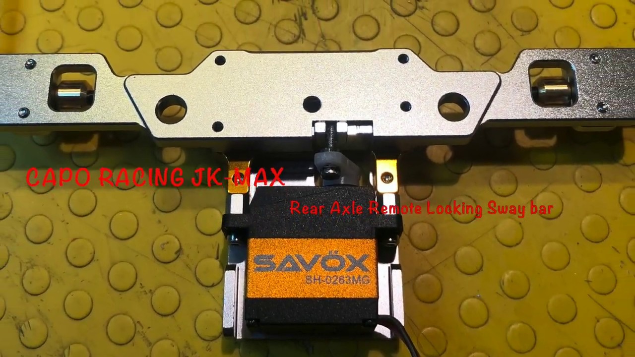 Capo Racing JK Max Rear Axle Remote Locking Sway bar YouTube