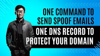 one command to send spoofed emails & one dns record to anti-spoof your domain