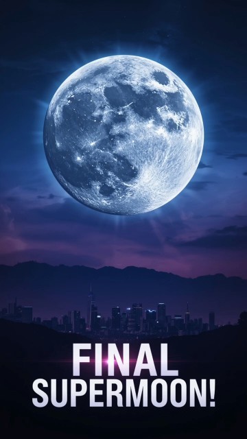 TONIGHT ONLY: The Final Supermoon of the Year — Don’t Miss It! - YouTube