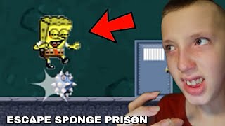 WHY IS THIS SO HARD!?. Escape Sponge Prison. Gameplay (Part 1) screenshot 1