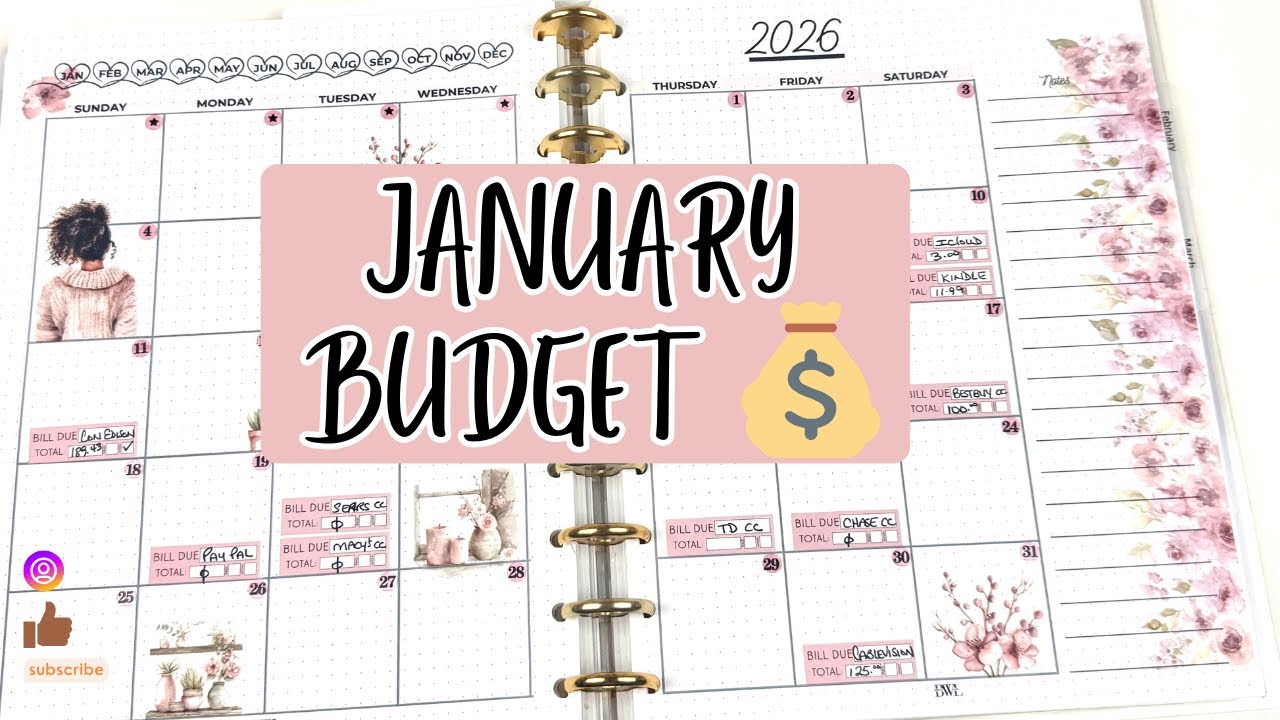 Бюджет на январь 💰 | Разбор бюджета на месяц | Бюджет с Лиззи