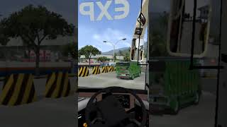 volvo long sleeper bus driving