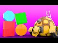 АнимаКары Учим формы вместе с черепахой Обучающие мультики для детей с машинами и зверями