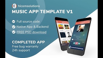Music with Admob App Template, Script, Source Code for Sale