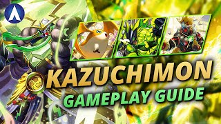 4 CHECKS TURN 2!!! Kazuchimon Yellow Vaccine Deck Gameplay Guide | Digimon Card Game BT14 Format