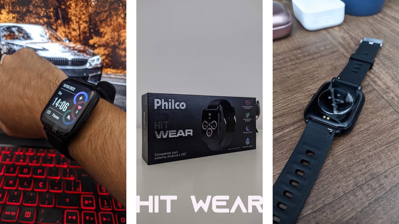 Relógio Smartwatch Philco Hit Wear 42Mm 1,7 Bt 8 Funções Bivolt
