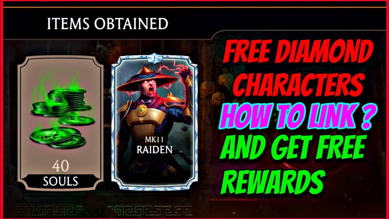 MK MOBILE . HOW TO LINK AND GET REWARDS DAILY ? FREE DIAMOND CHARACTERS AND DAILY SOULS 