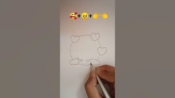 mix emoji drawing || #satisfying  #shorts