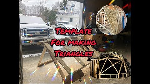 DIY Geodesic Dome Tiny Home: Triangle Cutting Template Tutorial