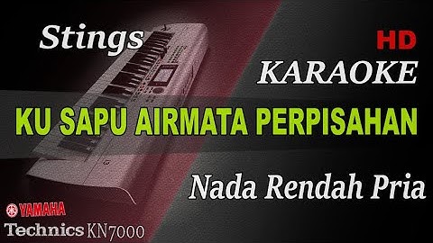 STINGS - KU SAPU AIRMATA PERPISAHAN ( NADA RENDAH PRIA ) || KARAOKE