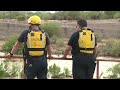 Rescue Crews search for man swept into Santa Cruz River
