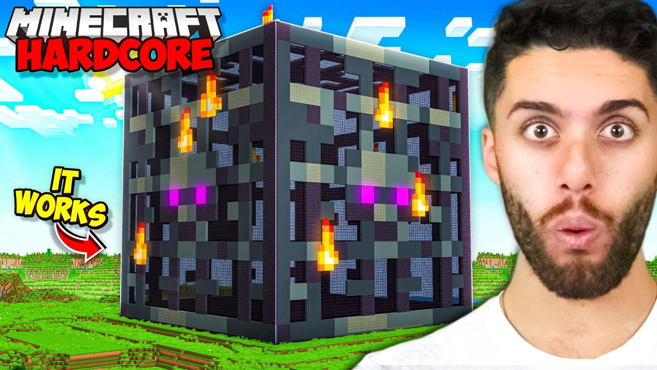 I Built The WORLDS BIGGEST MOB SPAWNER in Minecraft Hardcore