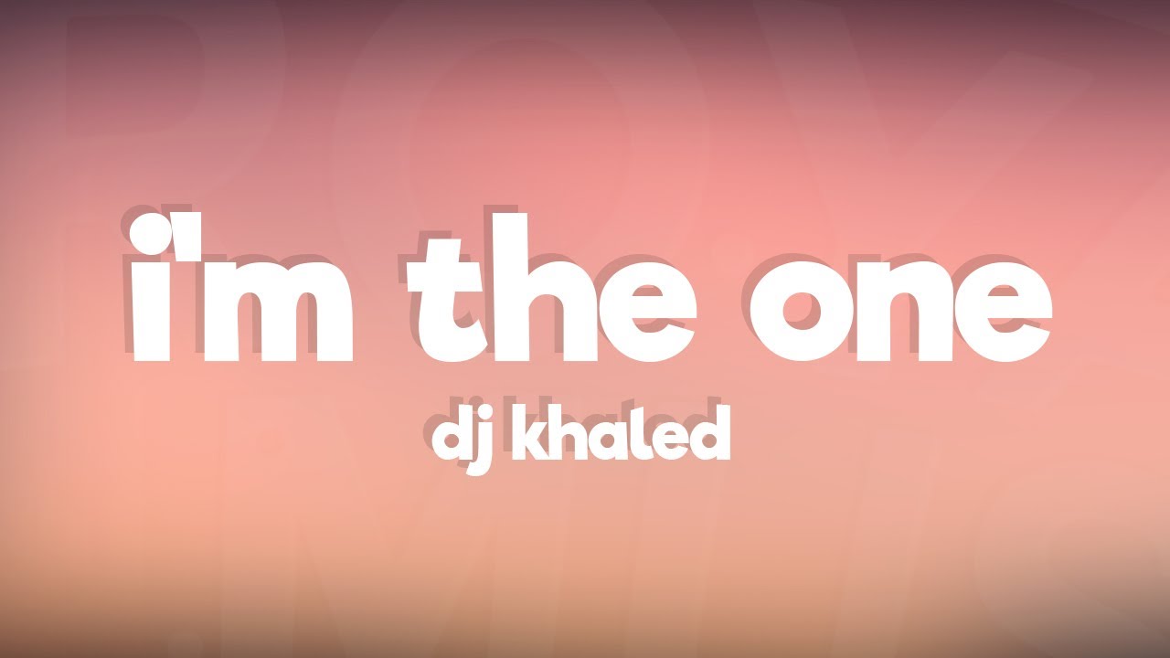 DJ Khaled   Im the One ft Justin Bieber Chance the Rapper Lil Wayne Lyrics  Lyric Video