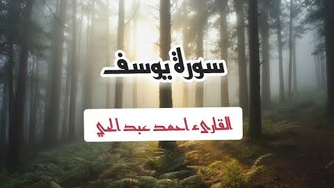 تلاوة مبهرة ما تيسر من سورة يوسف| هدوء وسكينة 🎧 بصوت القارئ احمد عبد الحي