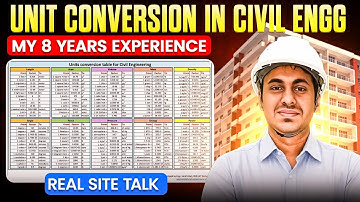 Unit Conversion Made Easy! | Civil Engineer’s Real Site Talk 👷‍♂️