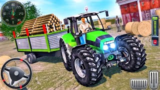 Tractor Trolley Cargo Offroad Drive - Heavy Farming Vehicle Simulator 3D - Android GamePlay screenshot 4