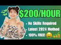 Earn 200hour with this latest method  make money online 2024