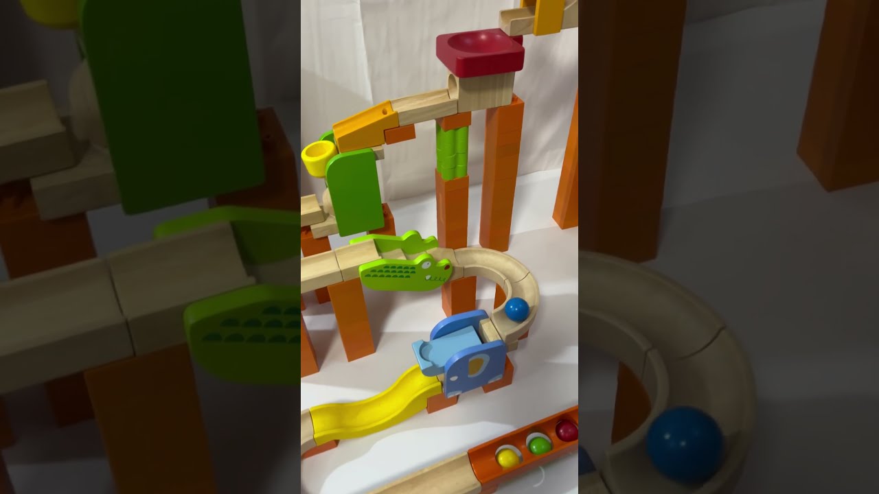 Educational Toy Wonder World Trix Track Marble Run ASMR Blue Ball Satisfying