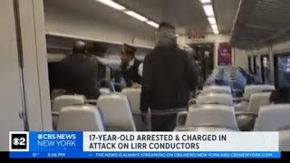 17-year-old arrested, charged in attack on LIRR conductors