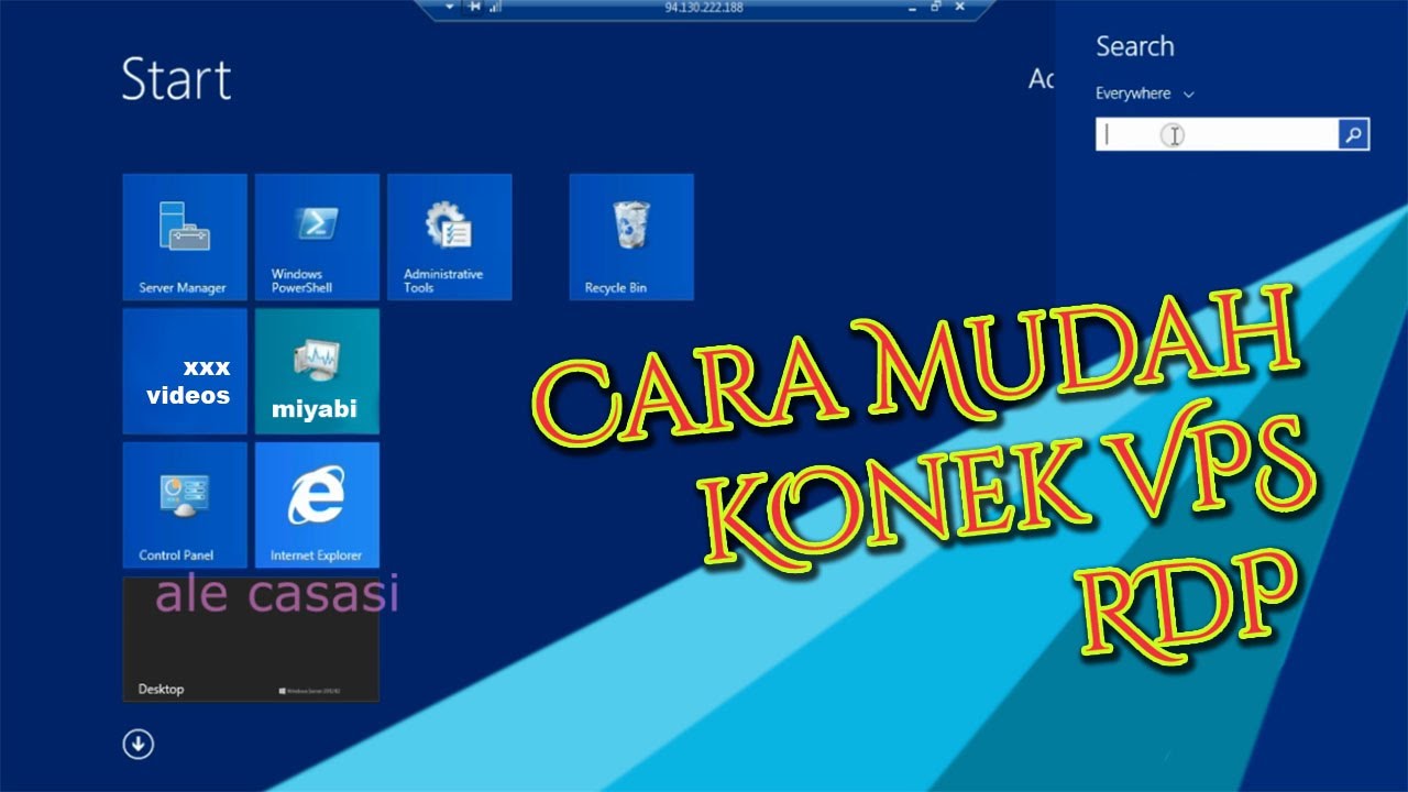 Cara Seting dan Koneksi Ke VPS RDP - YouTube
