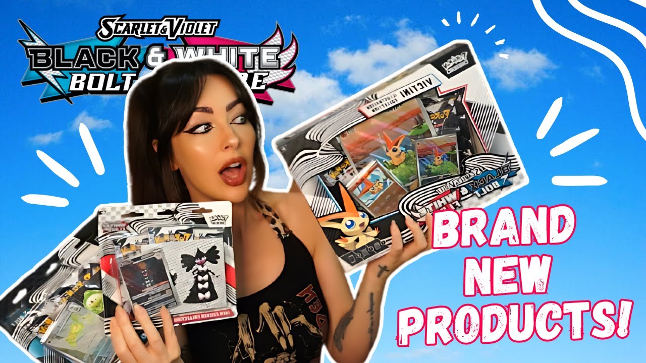 NEW Pokemon Products! Victini Illustration Collection Box and Tech Sticker OPENING!