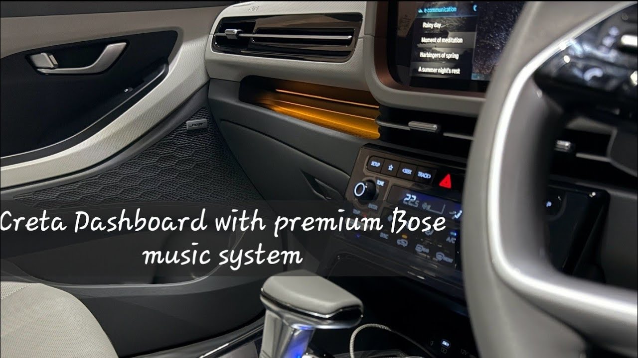 Hyundai Creta Dashboard | Bose Music System Demo | Creta Audio System | New Creta 