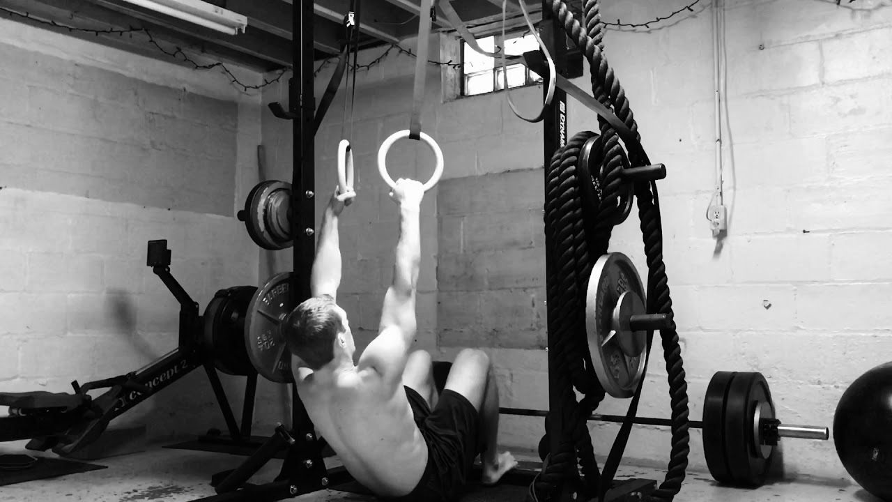 Beginner Gymnastics| Bodyweight Tuck Rows on the Rings - YouTube