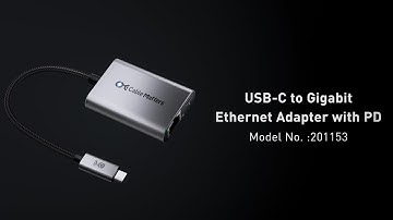 Cable Matters USB C to Gigabit Ethernet Adapter with 140W Charging