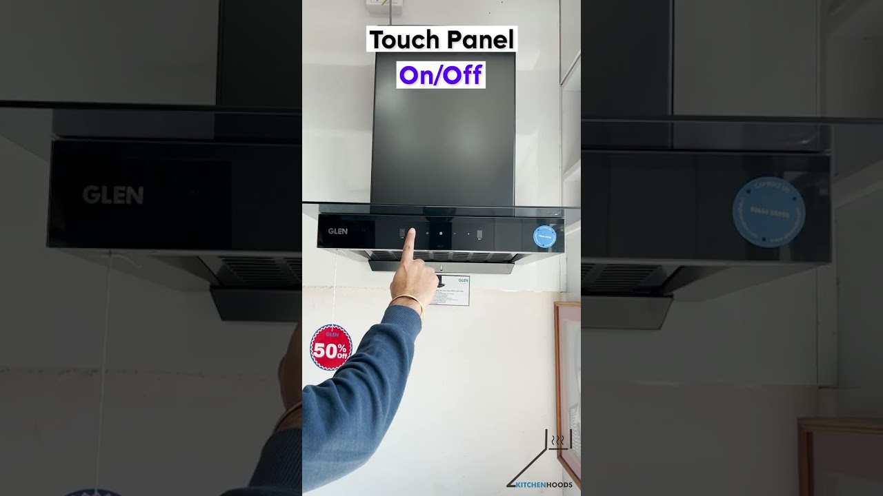 Glen 6062 BL Auto Clean Chimney (60/90cm) Demo 