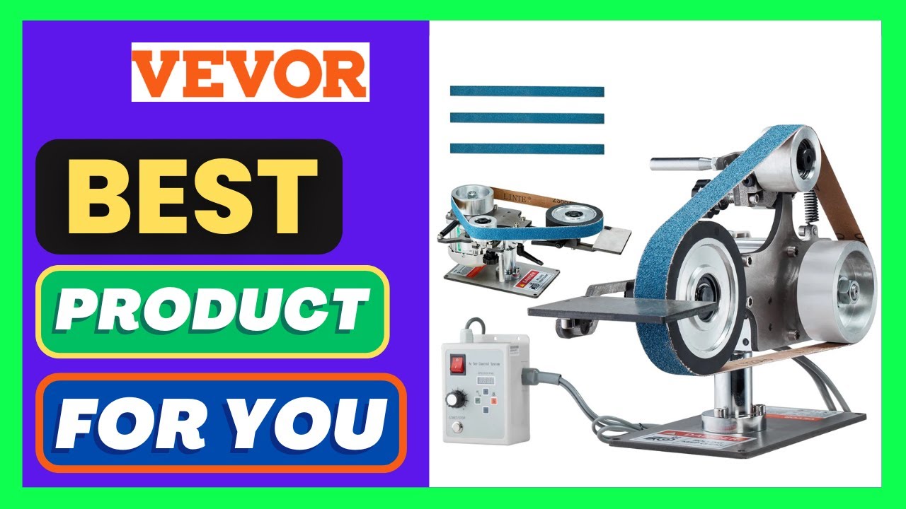 VEVOR Belt Grinder Sander, 30 x 1-Inch Variable