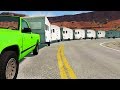 I Towed The Most Trailers I Could - BeamNG Drive