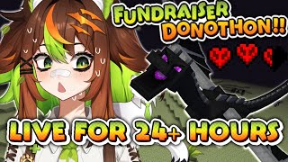 PLAYING MINECRAFT FOR 24 HOURS! - FUNDRAISER DONOTHON