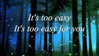 One Republic - It's Too Easy (Lyrics)