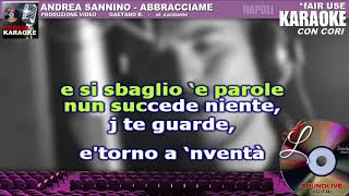 Video thumbnail of "Andrea Sannino - Abbracciame - karaoke  (SL) Fair Use"