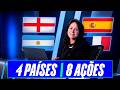 8 ações dos países finalistas para ficar de olho