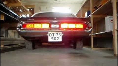 The sequential turn signal on my 1970 Mercury Cougar.