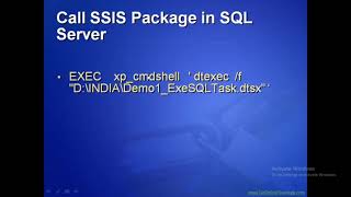 32 SSIS   DTExec Utility 1