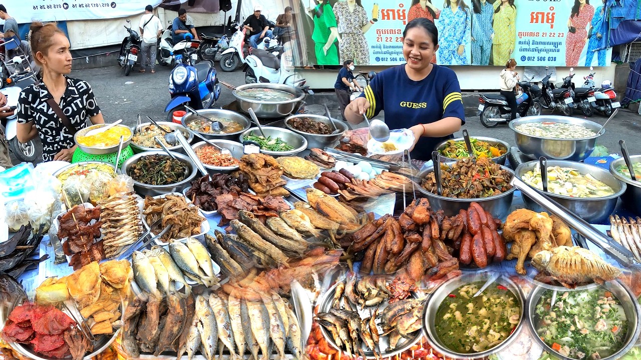 Fantastic! Cambodian Street Food Tour - Olympic Market, Boeung Trabek Plaza & Udong Mountain Resort