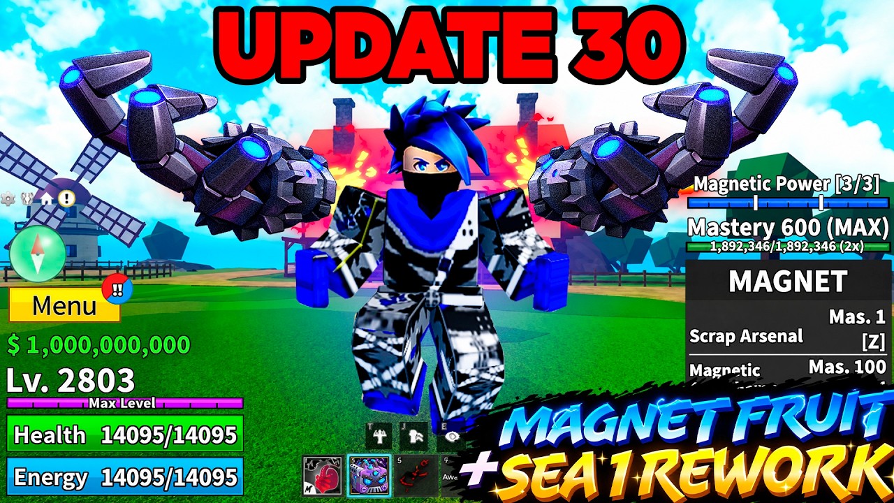 NOVA ATUALIZAÇÃO DA MAGNET FRUIT NO BLOX FRUITS!