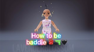 🖤How to be baddie in just 3 steps🖤🤪🤣(Original audio) | Roblox Trend