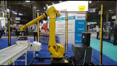 Picking, packing and palletising applications by FANUC and Pacepacker