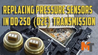 Replacing pressure sensors in DQ250 02E transmission. Mechatronic repair