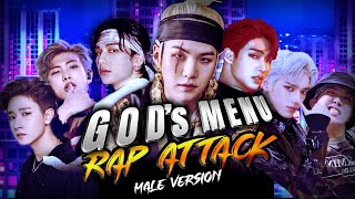 BTS/Stray Kids/Ateez/MONSTA X /NCT/EXO - 'GOD'S MENU' (Male Version) Mashup | Rap Attack KPOP