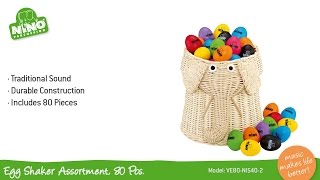 Egg Shaker Assortment, 80 Pcs. - VE80-NI540-2