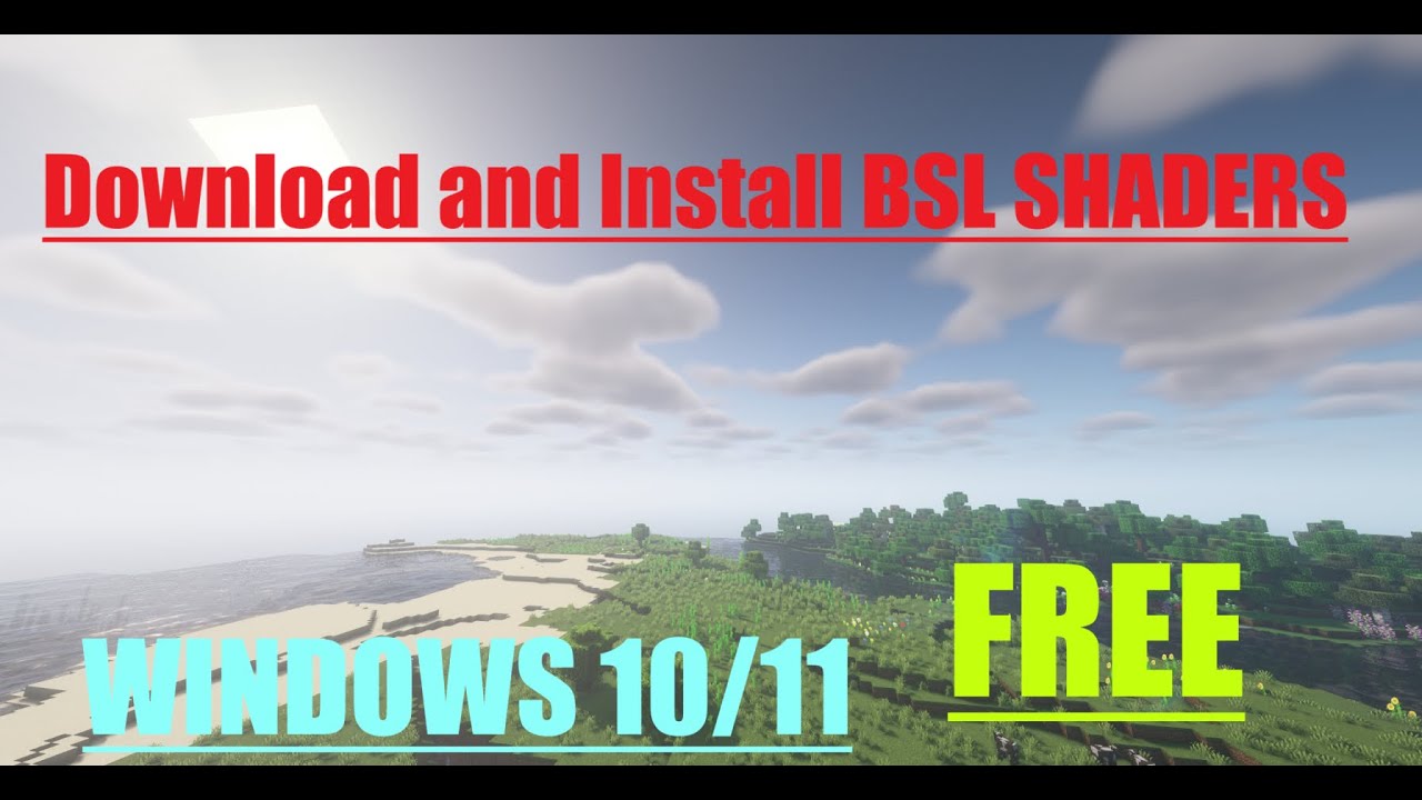 Download and Install BSL Shaders For Minecraft 1.8.2 Windows 11 - YouTube