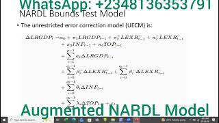 Lecture 3: Augmented NARDL Model in STATA 