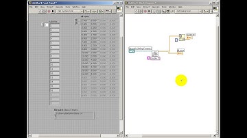Arrays in LabVIEW: Spreadsheets