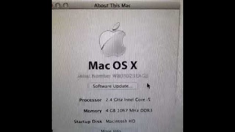 7 second tutorial - how to find the serial number on a mac