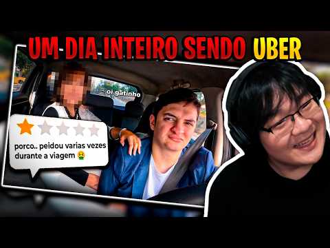 A DAY AS AN UBER DRIVER | TIBA REACTS (Thiago Sem T)
